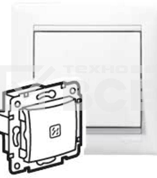 Механизм выключателя 1-кл. СП Valena 10А IP31 с подсветкой бел. (DIY-упак.) Legrand 694261