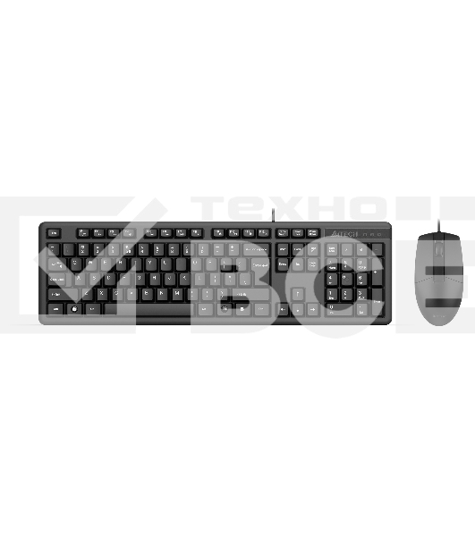 Клавиатура + мышь A4Tech KK-3330S клав:черный мышь:черный USB