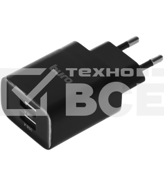 Сетевое зарядное устройство Buro BUWE1 2.1A черный