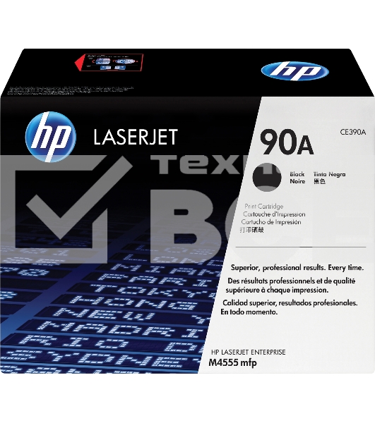 Картридж лазерный HP CE390A черный LJ M4555MFP/LJ 601n (10000стр.)