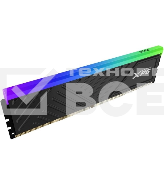 Оперативная память XPG Spectrix D35G RGB, DDR4, 16GB (1x16GB), 3200MHz, CL16, с радиатором, черный, RGB