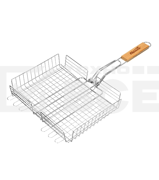 Решетка-гриль 240х310х55 мм, объемная хромированная Sparta