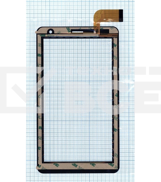 Сенсорное стекло (тачскрин) для Digma Optima 7 A101 3G, черное
