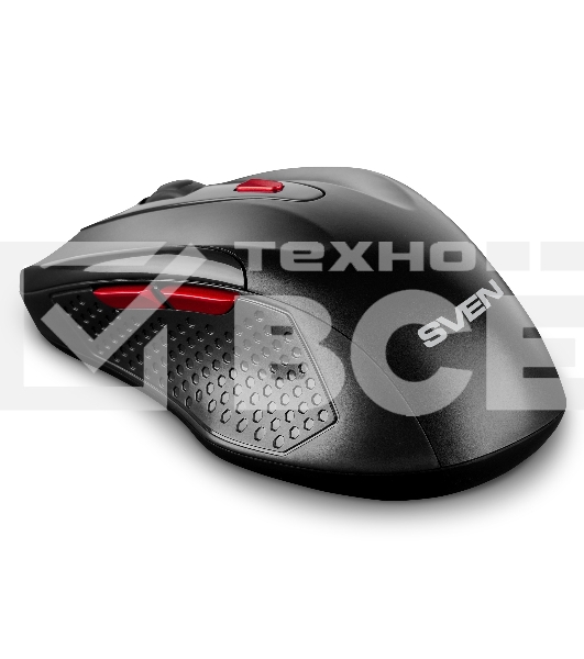 Мышь беспроводная SVEN RX-450W черный, 3200 dpi, радиоканал, USB, кнопки - 6