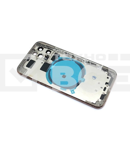 Задняя крышка (корпус) в сборе с рамкой для Apple iPhone 11 Pro золотая