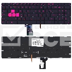 Клавиатура для ноутбука Asus ROG GL502VM черная без рамки с фиолетовой подсветкой, фото4