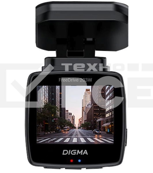 Видеорегистратор Digma FreeDrive 203W черный 2Mpix 1080x1920 1080p 120гр. MSTAR 8336