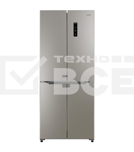 Холодильник Бирюса CD 405 I нержавеющая сталь  двухкамерный 289/130л морозилка снизу Side by Side