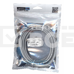 Кабель Vention USB 2.0 AM - USB AF 3m серый круглый