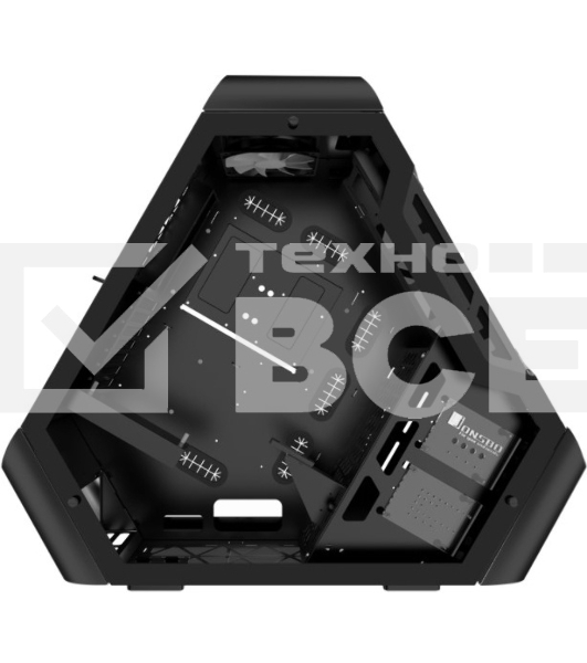 Компьютерный корпус JONSBO TR03-A Black без БП, боковая панель из закаленного стекла, mini-ITX, micro-ATX, ATX, черный