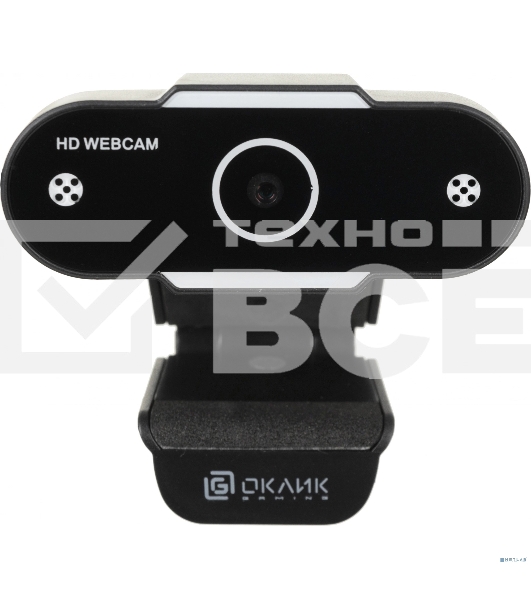 Камера Web Oklick/Оклик OK-C012HD черный 1Mpix (1280x720) USB2.0 с микрофоном