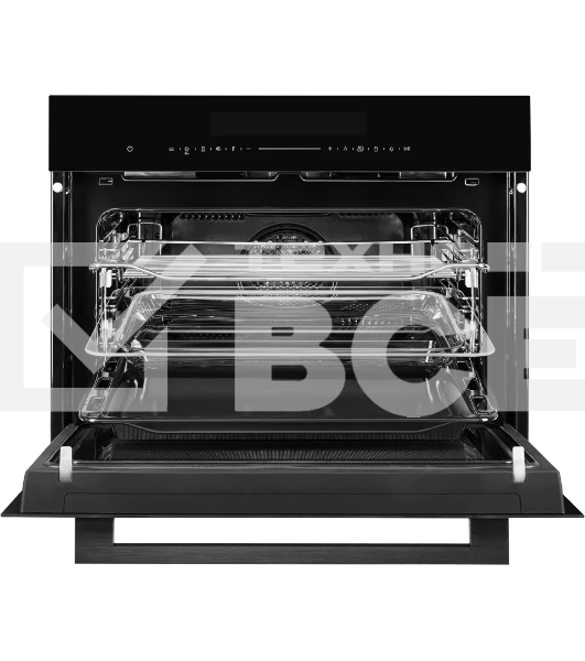 Встраиваемый духовой шкаф Kuppersberg KHT 616 Black компактный, ШхВхГ: 59.5х45.4х56.5 см, 50 л, А+, гидролизная очистка, черный цвет