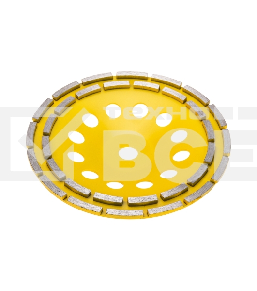 Чашка алмазная шлифовальная Kranz двухрядная, 230х22,2 мм