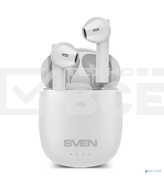 Гарнитура вкладыши SVEN E-727BT белый беспроводные bluetooth в ушной раковине