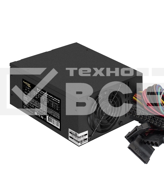Блок питания серверный ExeGate ServerPRO-500ADS (EX235029RUS), 500Вт, 2х80мм, черный