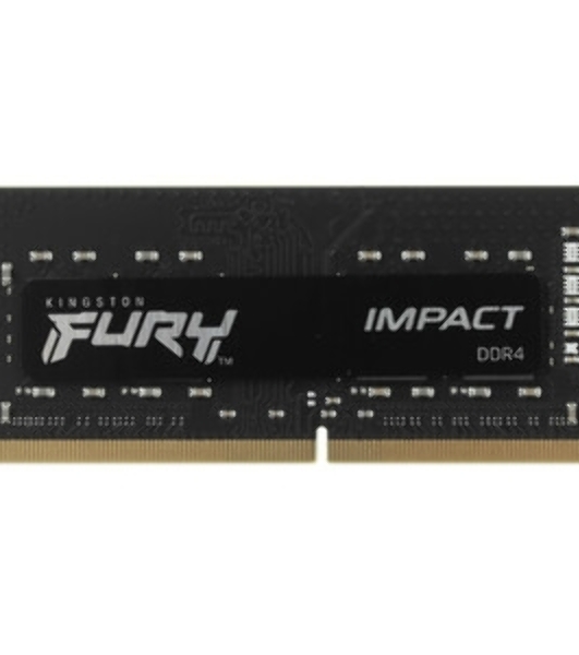 Оперативная память Kingston Fury Impact, DDR4, 8GB (1x8GB), 3200MHz, CL20, SO-DIMM