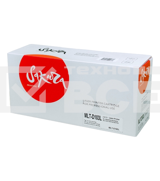Картридж Sakura MLTD103L для Samsung ML-2950/2951/2955/2956 SCX-4701/4705/4728/4729, черный, 2500 к.