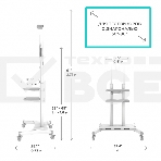 Стойка для телевизора с кронштейном ONKRON TS1881 50