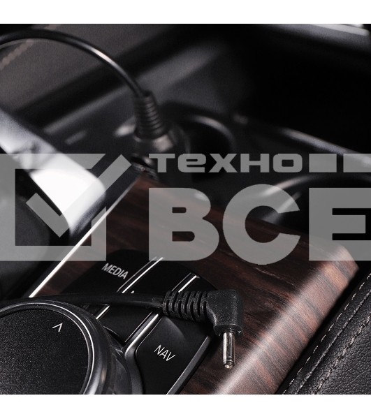 Автозарядка с индикатором (разъем 1.4х3.4) (АЗУ) шнур спираль 1.5 м Rexant