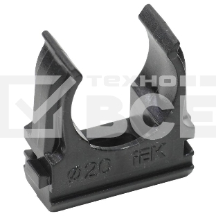 Держатель с защёлкой CF20 IEK черный CTA10D-CF20-K02-100