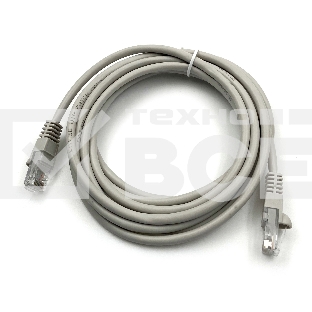 Патч-корд Buro UTP cat5E 3м серый RJ-45 (m)-RJ-45 (m)