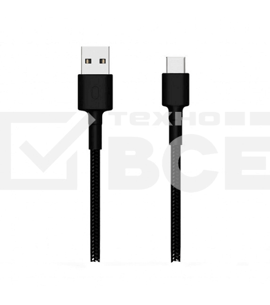 USB-кабель Xiaomi Mi Braided USB Type-C Cable SJX10ZM 100см чёрный