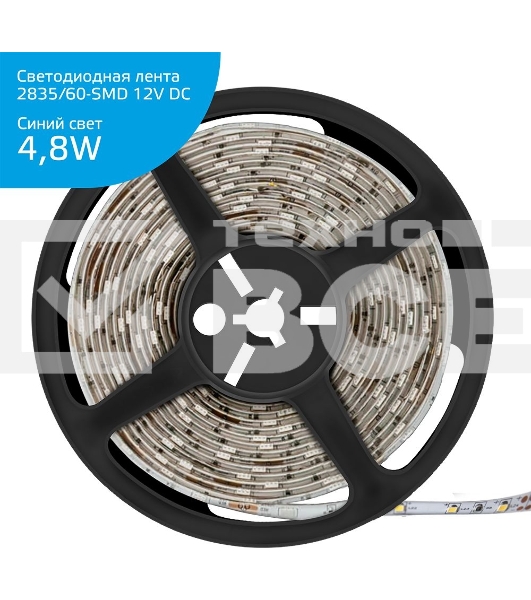 Лента LED Elementary 2835 -SMD 4.8W 12V DC синий IP66 (ZIP Bag 5м)