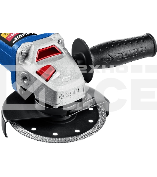 Углошлифовальная машина ЗУБР 125 мм, 1500 Вт, регулировка оборотов, серия Профессионал.