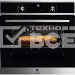 Электрический духовой шкаф Electrolux с кольцевым нагревательным элементом SurroundCook, основной цвет - нержавеющая сталь c Anti Finger Print, утапливаемые переключатели, таймер отключения, отложенный старт, будильник, хромированные направляющие из нержа, фото2