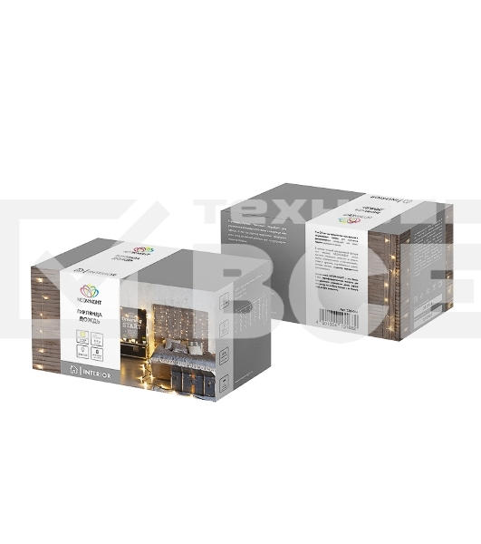 Гирлянда светодиодная Neon-night Дождь 3х2 м 240 LED, прозрачный ПВХ, с контроллером, теплое белое свечение