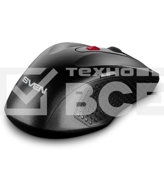Мышь беспроводная SVEN RX-450W черный, 3200 dpi, радиоканал, USB, кнопки - 6
