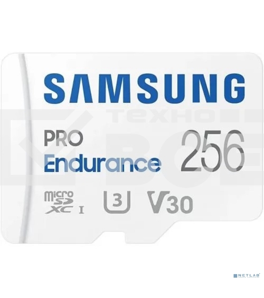 Флеш карта microSDXC 256Gb Samsung PRO ENDURANCE (40/100 Mb/s, adapter) (MB-MJ256KA/APC)