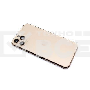 Задняя крышка (корпус) в сборе с рамкой для Apple iPhone 11 Pro золотая