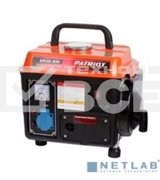 Электрогенератор бензиновый Patriot Max Power SRGE 950, 0.8 кВт, 60 дБ, 16 кг