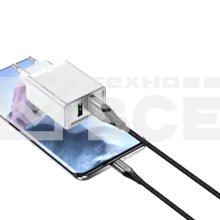 Сетевое зарядное устройство Vention на 2 порта USB (A+A) QC 3.0 Белый