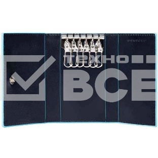 Ключница Piquadro Blue Square PC1396B2/BLU2 темно-синий натур.кожа