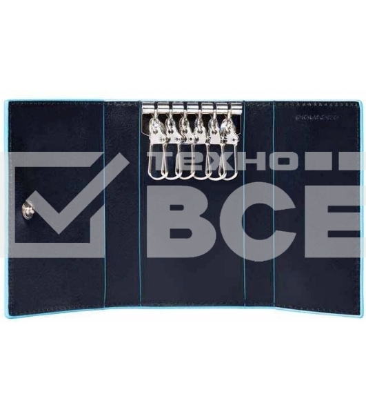 Ключница Piquadro Blue Square PC1396B2/BLU2 темно-синий натур.кожа