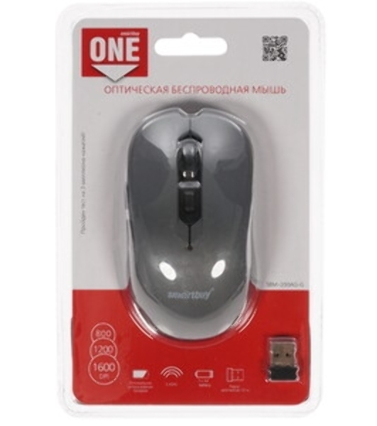Мышь беспроводная Smartbuy серия ONE 290AG черная (SBM290AGK)