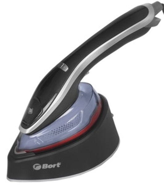 Отпариватель Bort Steam PowerPlus черный/голубой, 1300 Вт, 25 г/мин, 140 мл