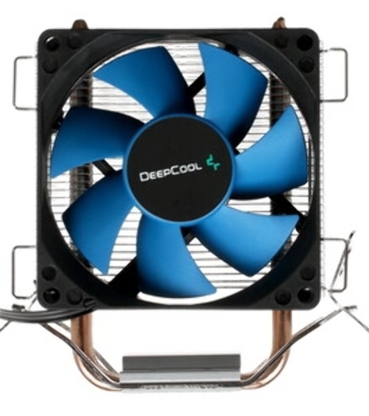 Кулер для процессора DEEPCOOL ICE EDGE MINI FS V2.0 синий, 80 мм, алюминий/медь, 2200 об/мин, 24.7 дБ, 3 pin, 100 Вт, 112 мм