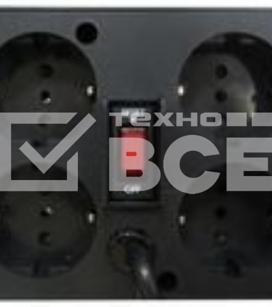Стабилизатор напряжения Powercom TCA-1200 600Вт 1200ВА черный