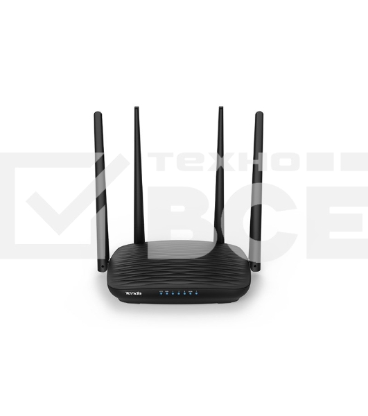 Маршрутизатор Tenda AC5 1200Mbps 11AC wave2Router, MU-MIMO,1Ghz CPU，4X5dbi Antennas, 1X100Mbps WAN, 3x100Mbps LAN,WiFi On/Off Switch,Universal Rep