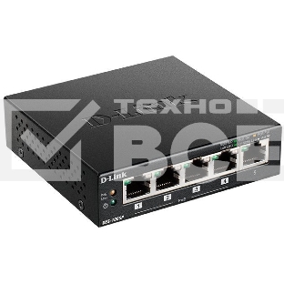 Неуправляемый коммутаторD-LinkDES-1005P/B1A с 5 портами 10/100Base-TX (1 порт с поддержкой PoE)