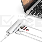 USB-C адаптер Satechi Type-C Slim Multiport Adapter V2. Интерфейс USB-C. серебристый., фото3