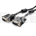 Кабель VGA Premium Cablexpert CC-PPVGA-10-B, 15M/15M, 3.0м, черный, тройной экран, феррит.кольца, пакет, фото4
