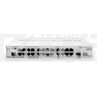 Коммутатор Mikrotik CRS326-24G-2S+IN with 800 MHz CPU, 512MB RAM, 24xGigabit LAN, 2xSFP+ cages, RouterOS L5 or SwitchOS (dual boot), desktop case, PSU