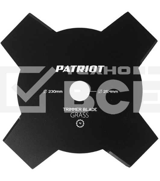 Сменный нож для садовых триммеров Patriot TBS-4 L=230мм (809115205)