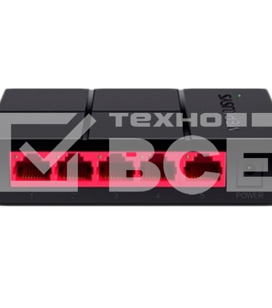 Коммутатор Mercusys MS105G 5G неуправляемый