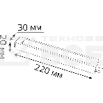 Блок питания для светодиодной ленты пылевлагозащищенный GAUSS 30W 12V IP67, фото3