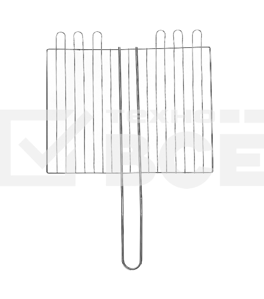 Решетка-гриль 240х310х55 мм, объемная хромированная Sparta